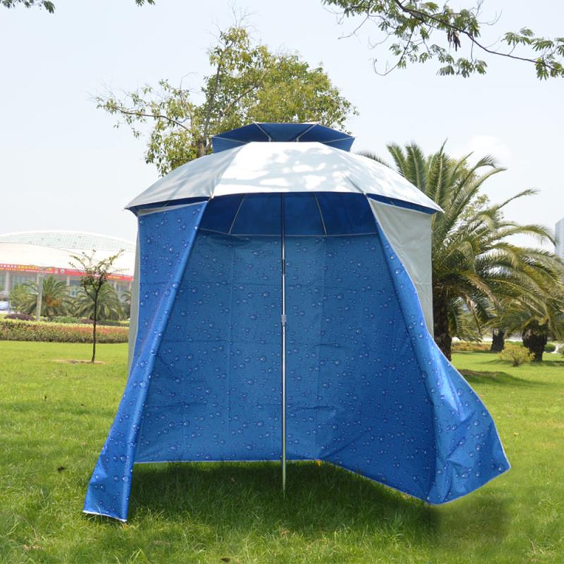 4.8M Regendicht Muur Tent Doek Van Vissen Paraplu Opvouwbare Schaduwdoek Strand Zon Beschermen Schort Snti-Ultraviolet Doek voor Campin