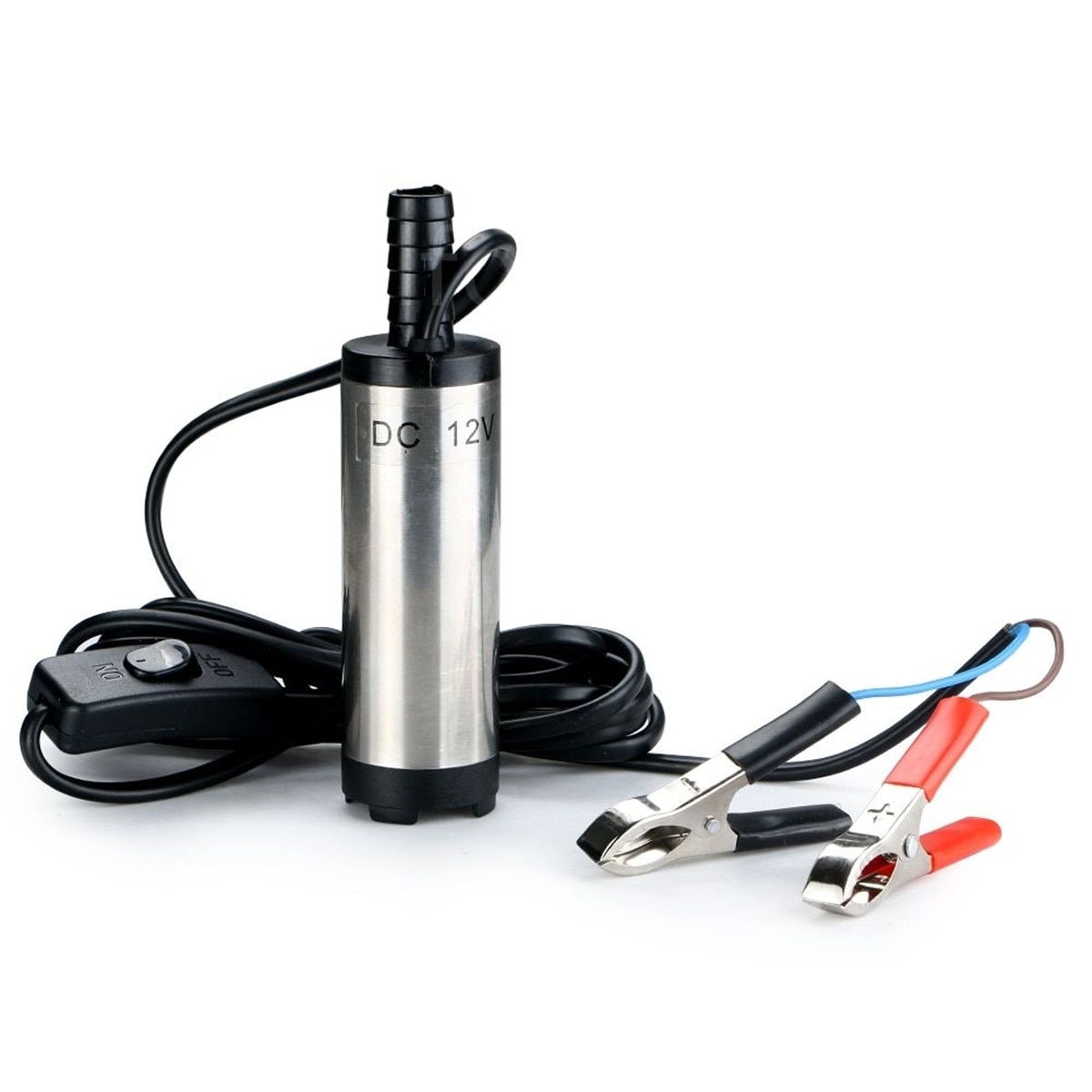 DC 12V Stainless steel Submersible Fuel Pump 38mm Water Oil Crude Oil Engine Fuel Transfer Refueling Tool
