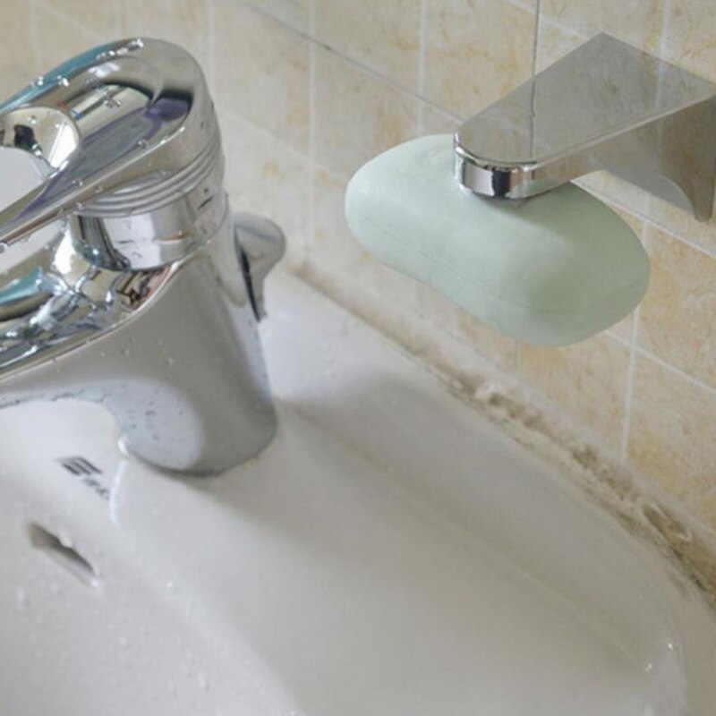 Magnetic Soap Holder Suction Cup Soap Box Silver Home Garden Household Merchandises Bathroom Products