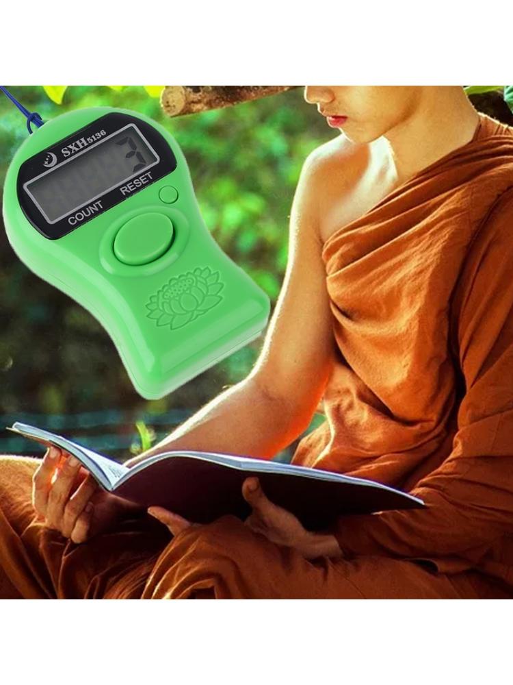Portable Digital Electronic Counter with Lanyard Decompression Finger Tool R9JC