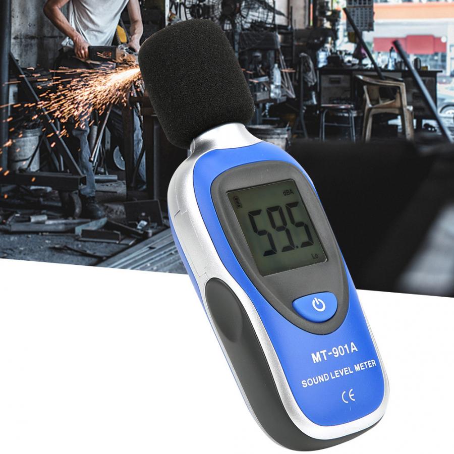 MT-901A Digital Noise Tester Portable LCD Digital Sound Level Meter Noise Detector Tester Data Decibel Measurement 30-130dB