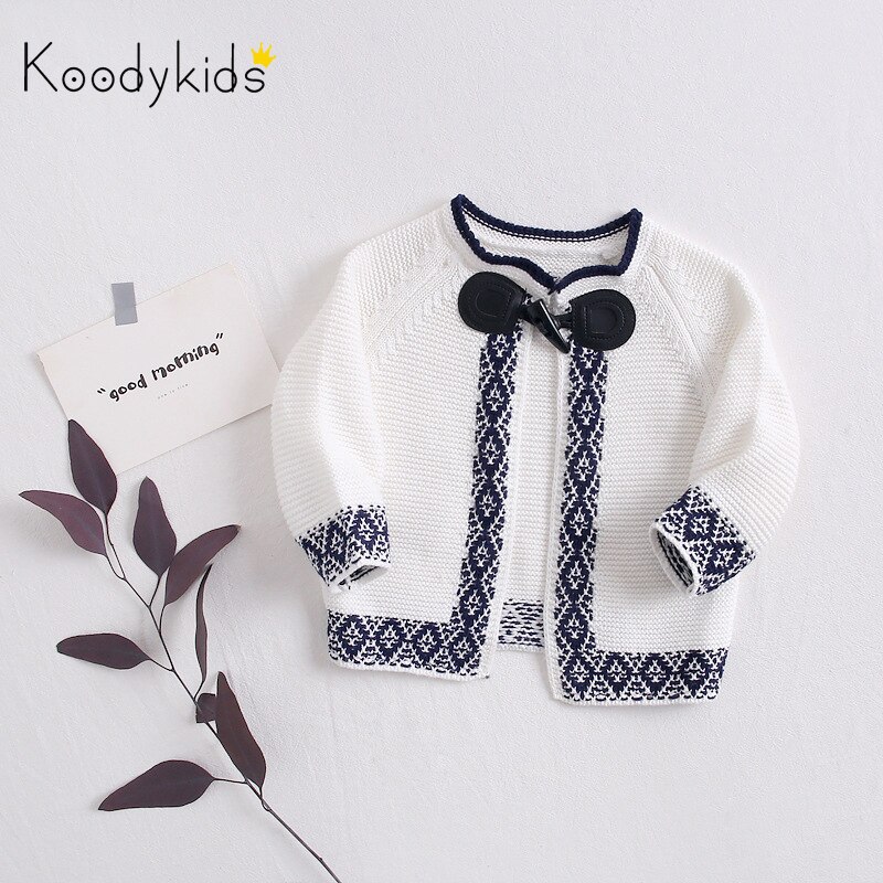 Koodykids Lente Herfst Baby Meisje Gebreide Trui Breien Jas Lente Trui Baby Meisje Breien Outer Top Kleding