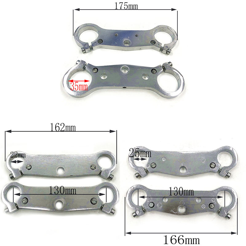 Front Fork 22 25 35mm inverted shock absorber direction device upper and lower plate for 47cc49cc Mini Moto Dirt Bike Motorcycle