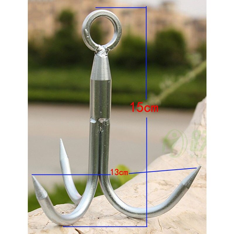 1pc Outdoor Carabiner Climbing Claw Grappling Hook Mountaineering Wild Escape Steel Claw
