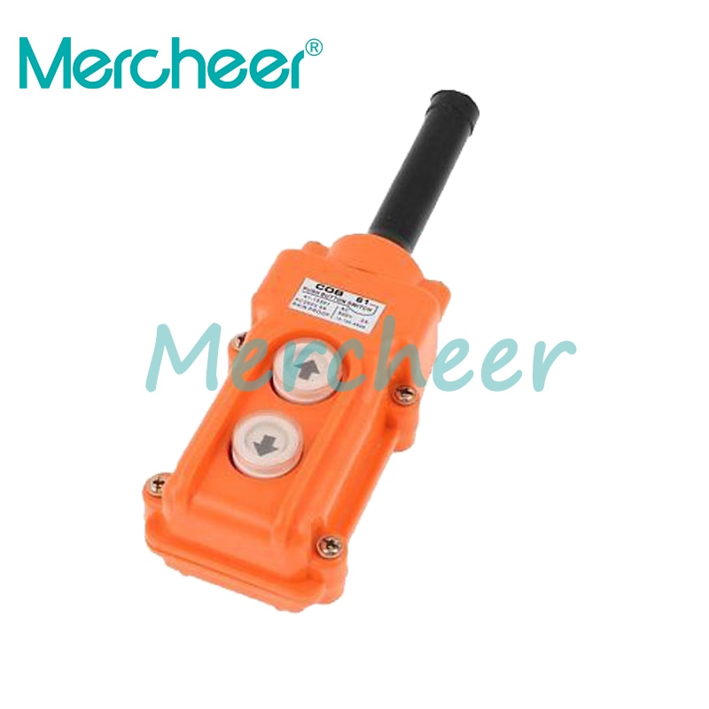 COB-61 Up Down Rainproof Hoist Push Button Switch for Hoist Crane Control 250V 5A