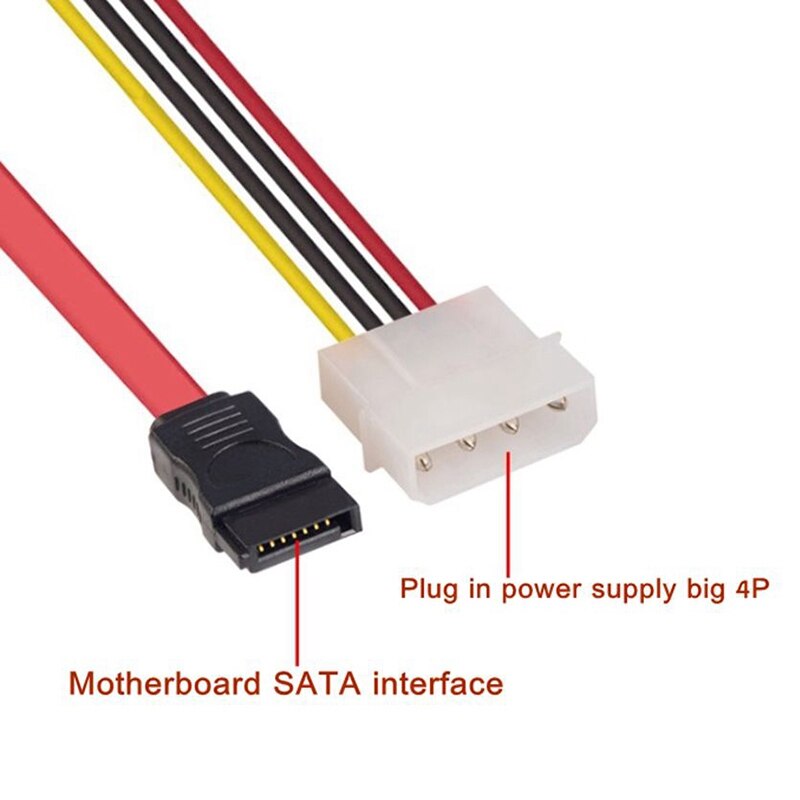 Computer 4-Pin Ide + Sata Transfer Geïntegreerde Harde Schijf Optische Schijf Data Lijn Voeding Lijn 7 + 15P Lijn