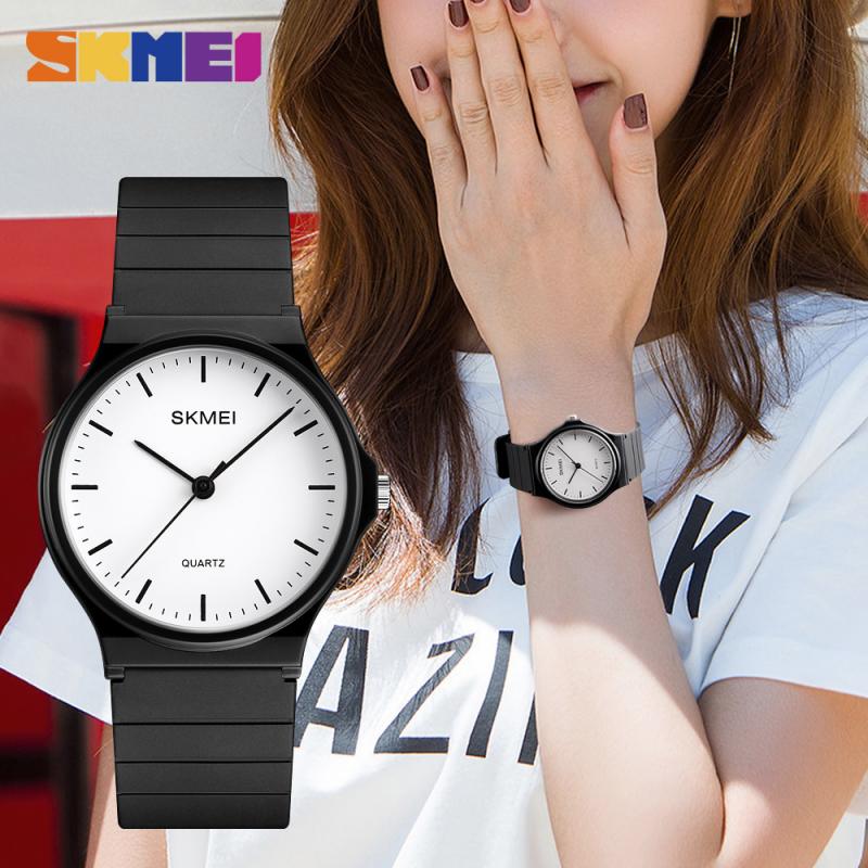 SKMEI Simple Women Men Watches Personality Teens 3bar Waterproof Quartz Wristatches Ladies Mes Relogio Feminino 1419