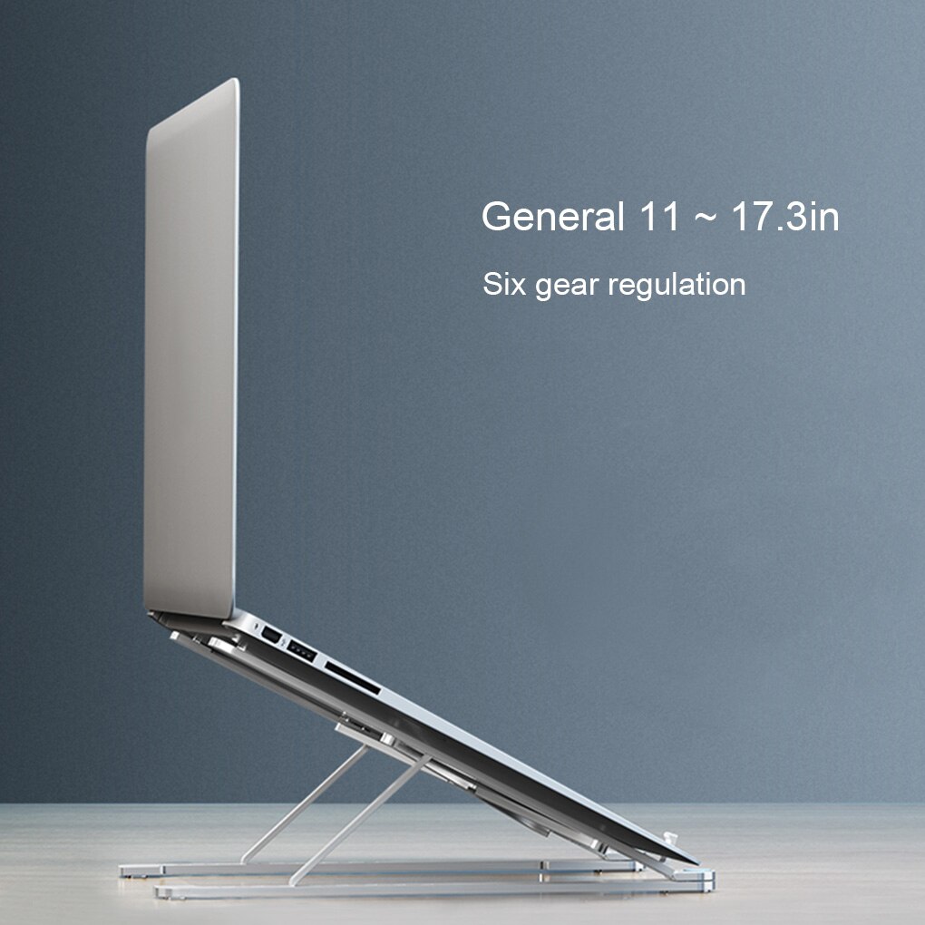 Aluminum Alloy Laptop Stand Holder Cooling Adjustable Universal Bracket Mount Swith Felt Bag