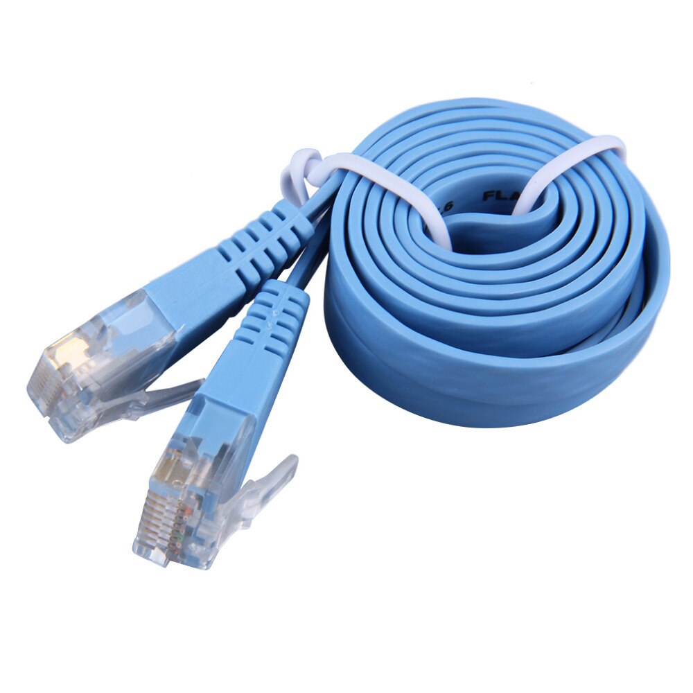 2M 1m RJ45 Ethernet Network LAN Cable CAT6 Channel 8P8C Patch Cable Router Length Flat Reticle Network Cable 0.5m