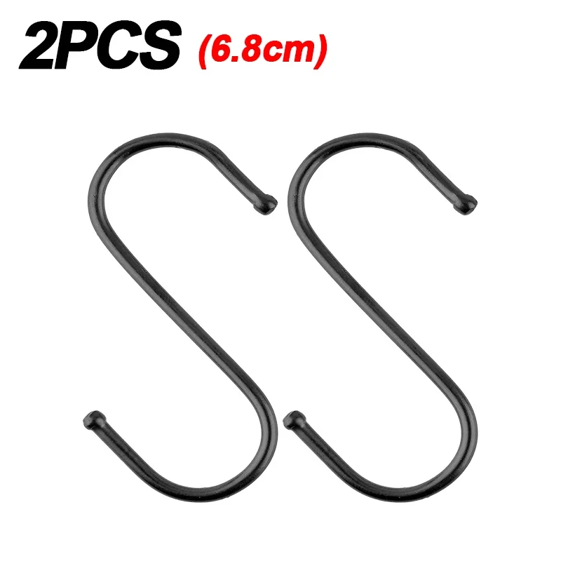 Ganchos en forma de S de acero inoxidable, colgador de Metal para colgar ropa, toallas, llaves, gancho grande reutilizable para cocina y baño, 10/2 Uds.: Amarillo claro