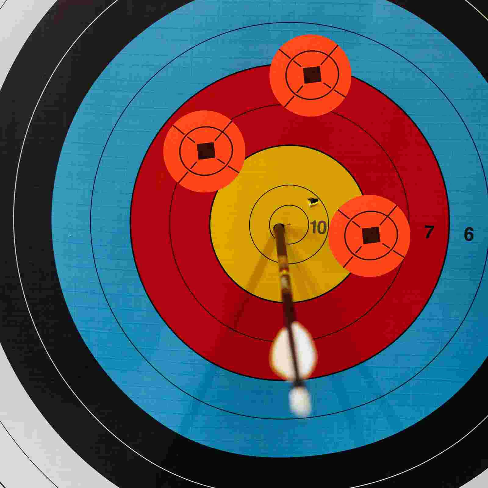 25 Sheets Self-adhesive Target Paper Shooting Exercising Aim Paper Clear Printed Target Paper