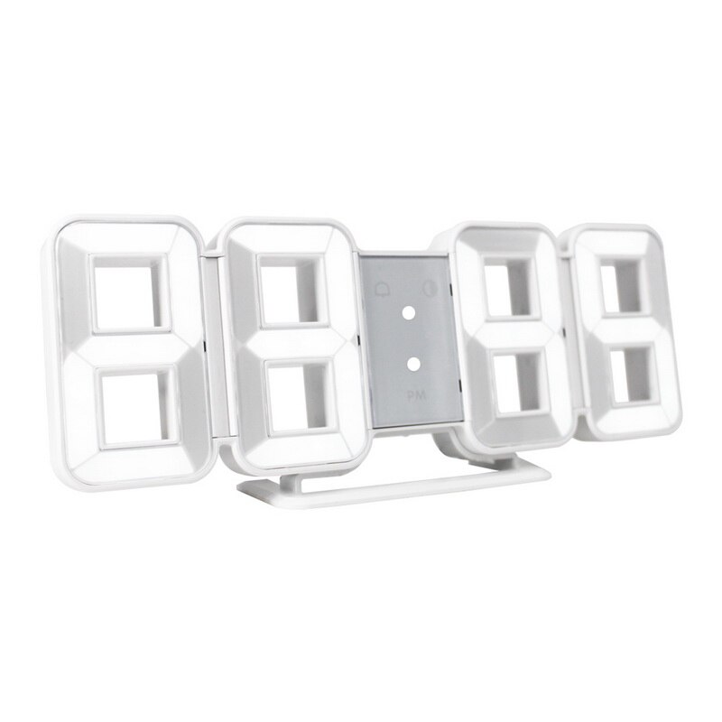 3d led väggklocka moderna digitala väckarklockor display hem kök bord skrivbord natt väggklocka 24 or 12 timmars display: G252232a