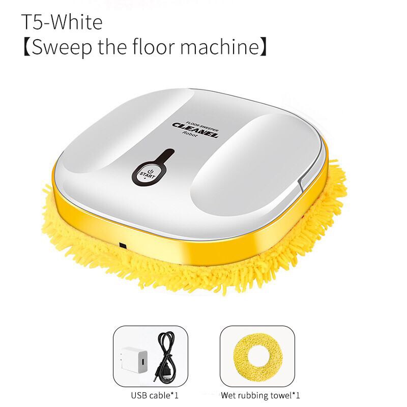 1500 mAh Automatic Home Wet Dry Sweeping Robot Mopping Machine Mop Sweeper Electric Washing Floor Washer Spin Mop Self Cleaning