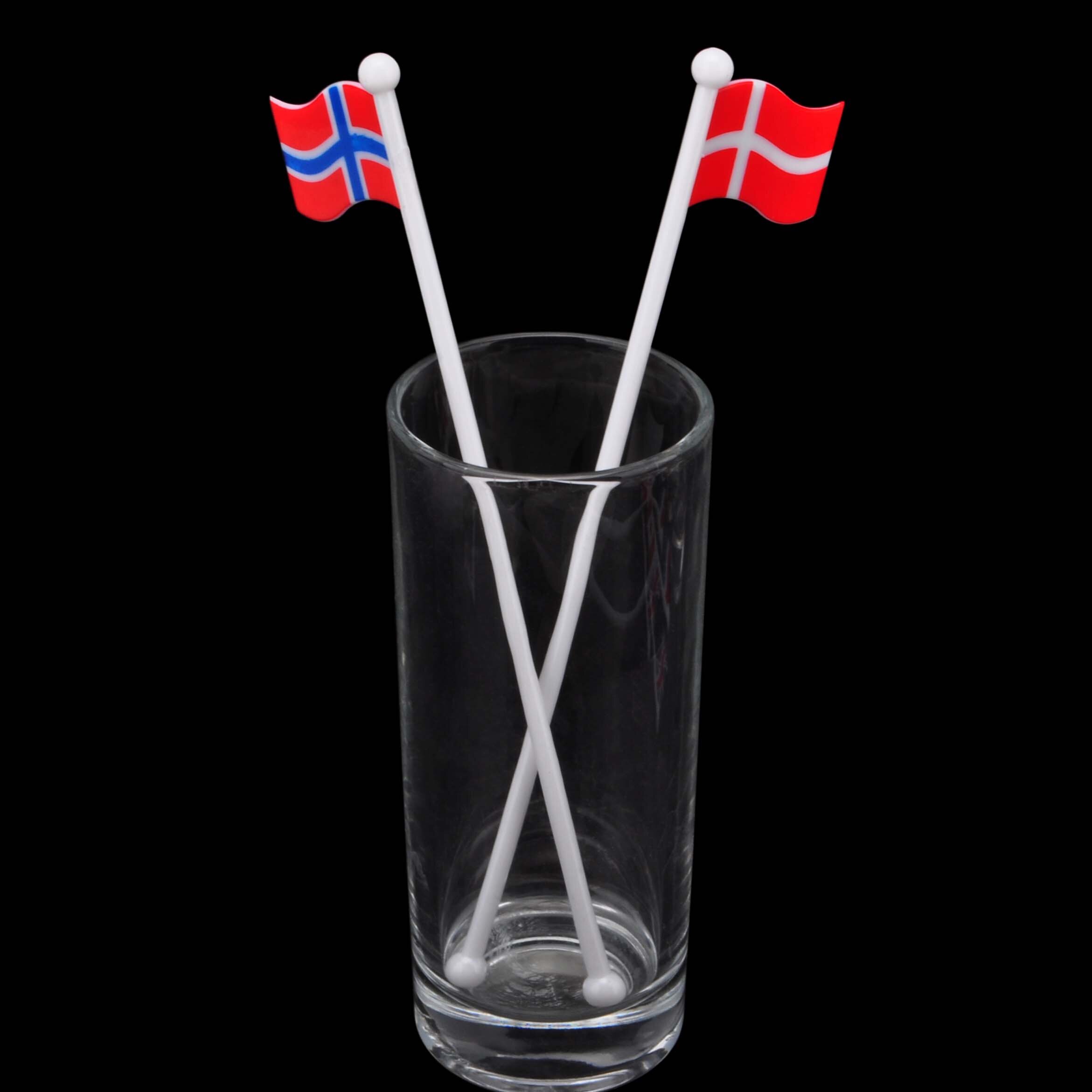 Bar barware værktøj engangs plast flag kaffe mælk te drink cocktail piskeris blanding cocktail picks pind omrøring 50pc/ parti