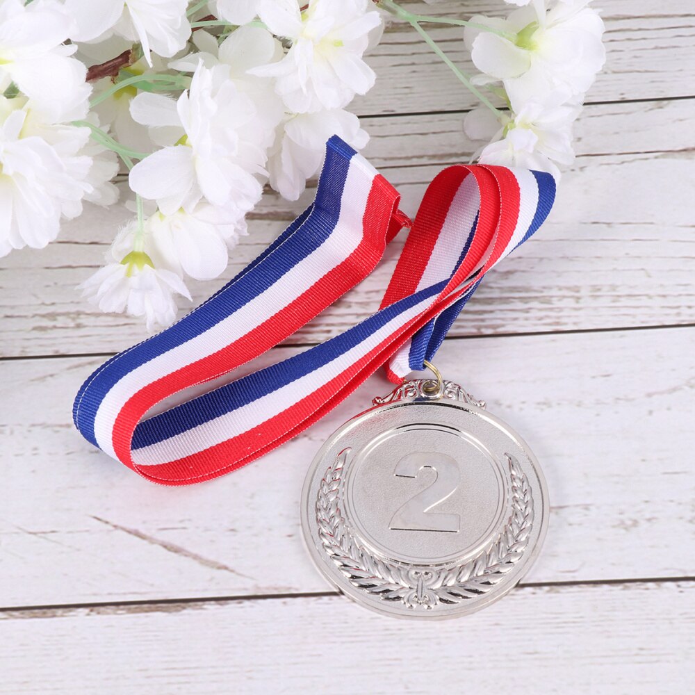 Prismedaljer universal guld sølv bronze olympisk stil prisværktøj prismedalje til akademikerkonkurrence: Sølv