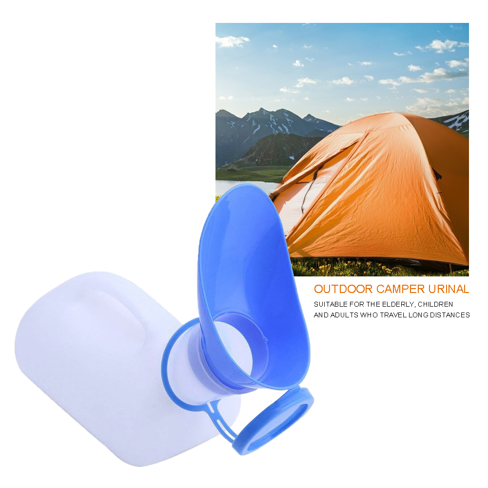 Ustensile d'urinoir de toilette portable pour homme et femme, accessoire de toilette mobile, contenance 1000ml