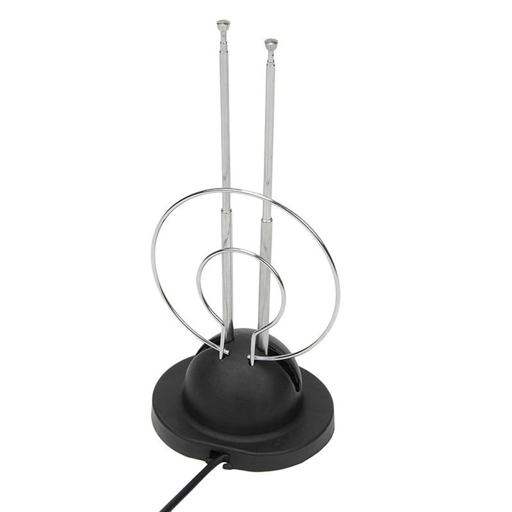 Color TV VHF UHF Signal Two Loop Antennas HD Digital 45-860 MHZ Rabbit Ear Antenna Indoor Antenna TV Aerial TV Antenna