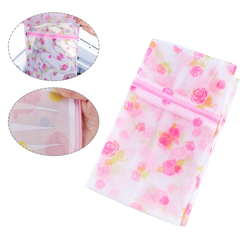 1Pc 30*40Cm Ritssluiting Mesh Wasserij Wassen Tassen Ondergoed Organisator Waszak Nuttig Mesh Netto Beha Wassen tas Rits Waszak