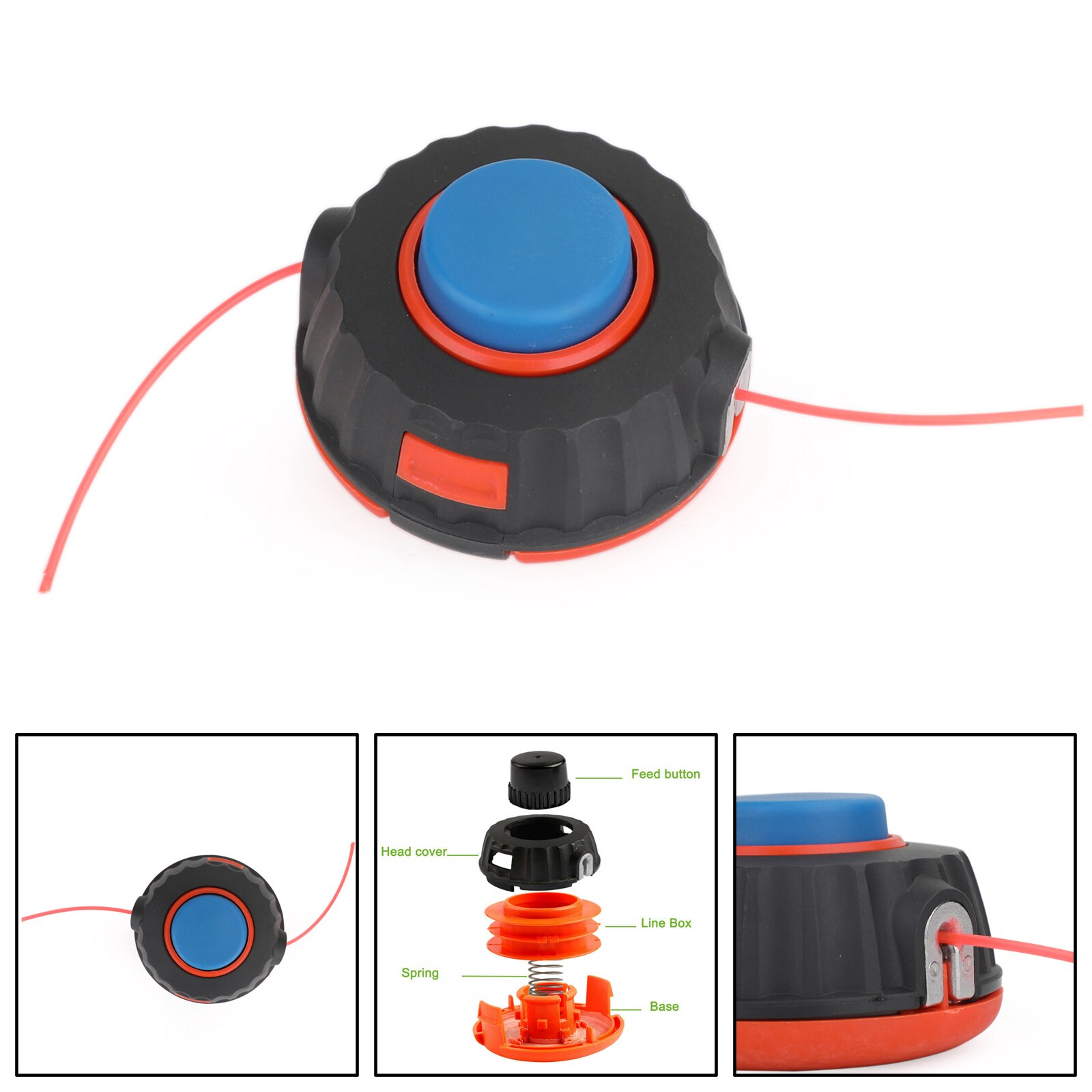 Areyourshop Universal Trimmer Head Strimmer Line P25 M10*1.25 For Flymo McCulloch Partner