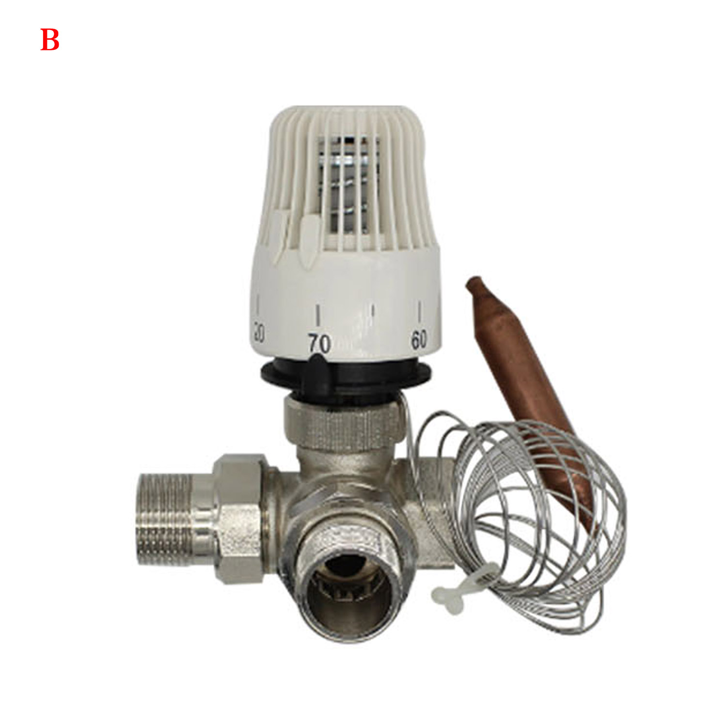 system temperature controller valve energy save30-70degree DN15-DN32 Brass2/3wayStraight thermostatic radiator valve for heating: green
