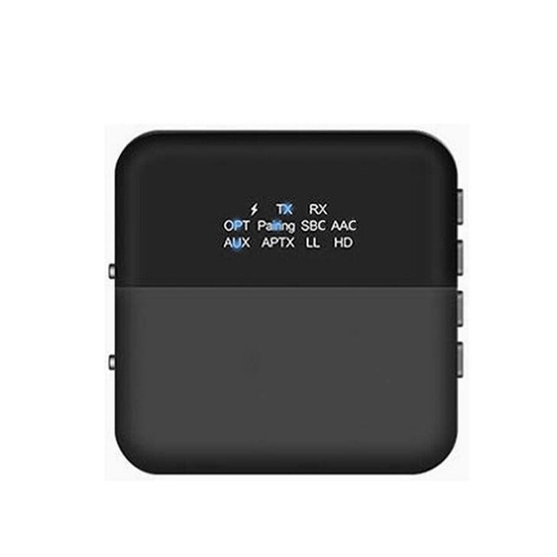 2 in 1 bluetooth 5.0 sender modtager adapter trådløs hd  o 3.5mm aux rca aptx til tv hjem stereoanlæg