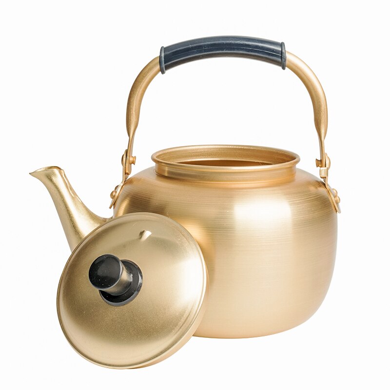 Risvin pot sydkorea traditionel fortykket gul aluminium varm vin madlavning vin speciel flagon vandkedel tekande