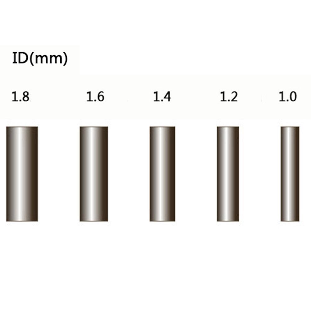 100pcs/Lot Round Copper Fishing Line Aluminum Crimp Sleeve Copper Tube 1.0mm-1.8mm Sea Fishing Accessories Line Tube