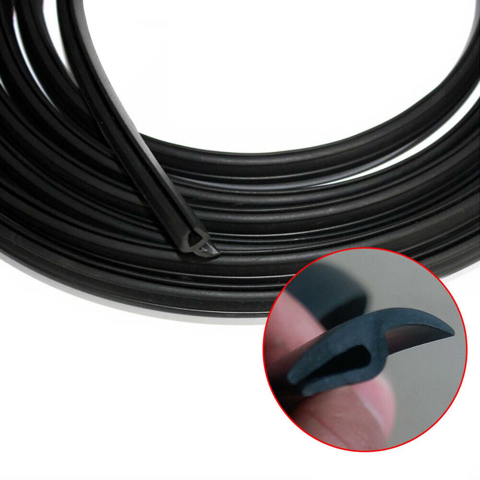 1.8m Universal Car Front Windshield Panel Rubber Seal Strip Sealed Moulding Trim