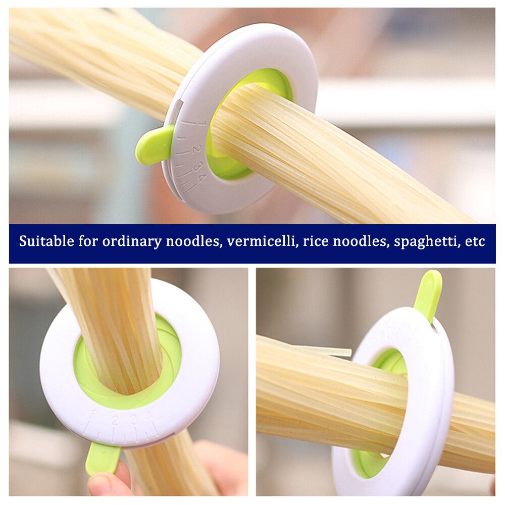 Spaghetti måler plast 1-4 personer komponentjusterbare pastaværktøjer nudelmåleværktøj vælger begrænser volumndispenser