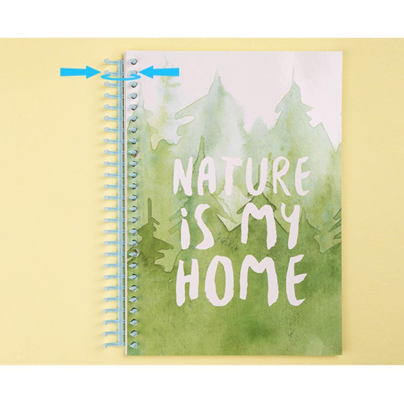 10pcs Plastic Loose Leaf Link Spiral Circles Binder Ring for 30 Holes Notebook Paper Book Scrapbook Stationery