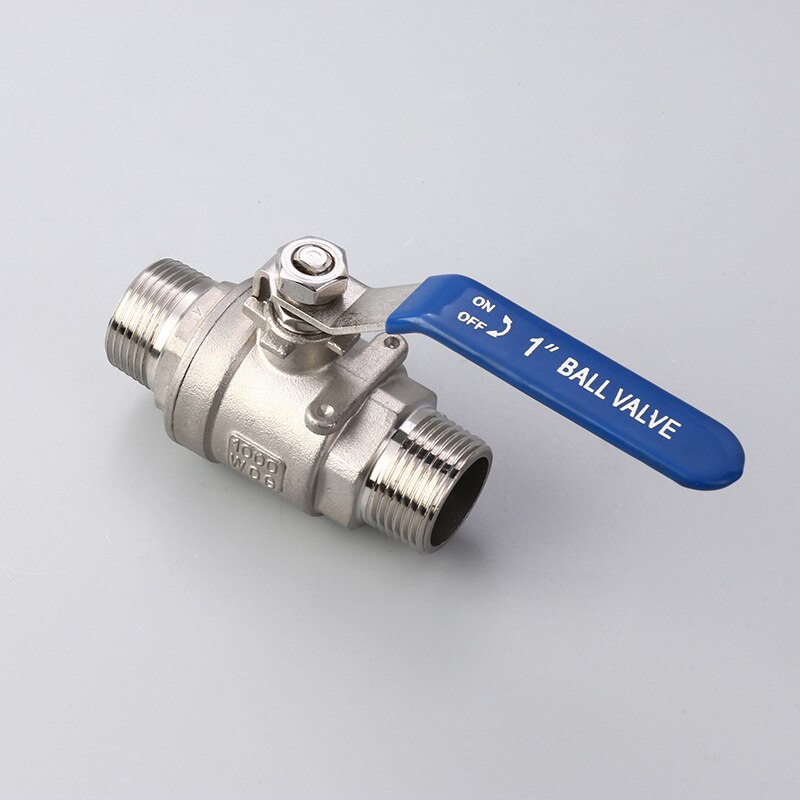 304 stainless steel internal and external ball valve two piece double external ball valve internal and external two piece ball v