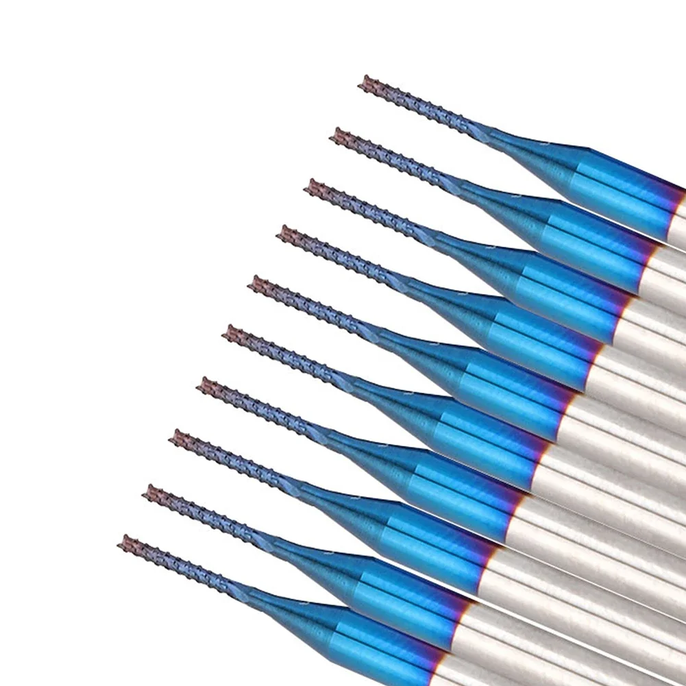 10 stks 1mm Frees Carbide Frees Tapered Maïs End CNC Frezen Voor Hout Metaal CNC PCB Frees