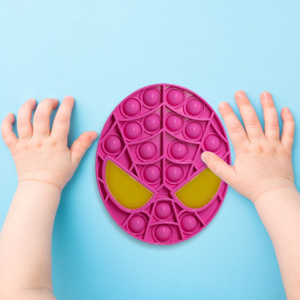 Silicone PushPOPBubbleCartoon Man Sensory Fidget Toys for Autism Stress RelieverPOPs Fidget Anxiety Relief Funny Toys for Adult