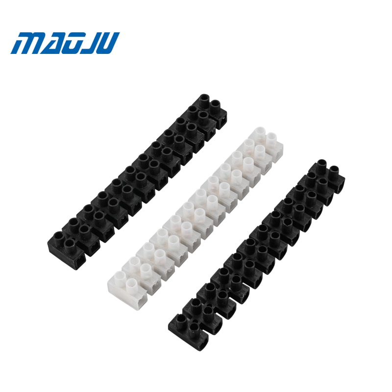 Wire connector Screw terminal 3A 5A 10A Dual Row 12 Positions Barrier Strip Block Terminal Plastic Electrical connector terminal