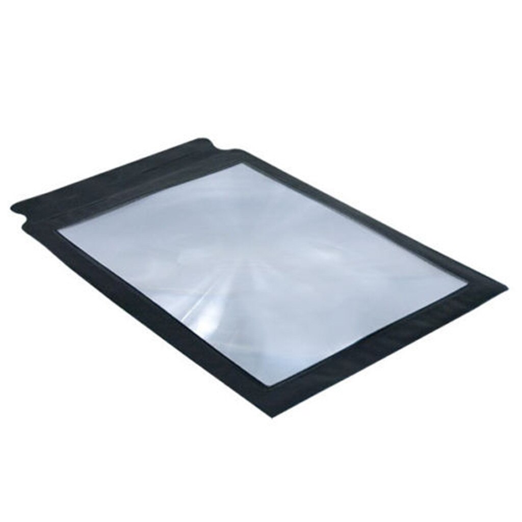 A4 Full Page Large Sheet Magnifier Magnifying Glass Reading Aid Lens Fresnel Book Reading Lens Page Glass