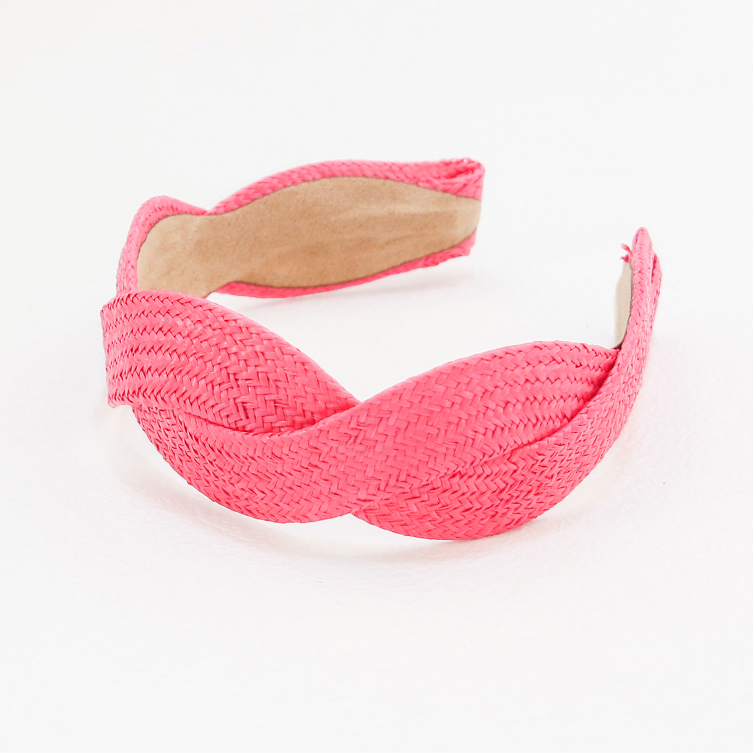 1Pc Mode Brede Harde Hoofdbanden Voor Vrouwen Meisjes Haarband Geplooide Doek Stof Haar Hoepel Mode Meisjes Haaraccessoires: Roze