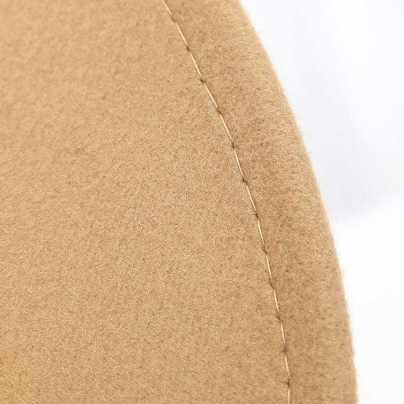 Retro Unisex Women Men /Kid Child Wool Fedora Flat Dome Oval Top Bowler Porkpie Pork-pie Hat Wood Bead Knitted Band (54/57cm)