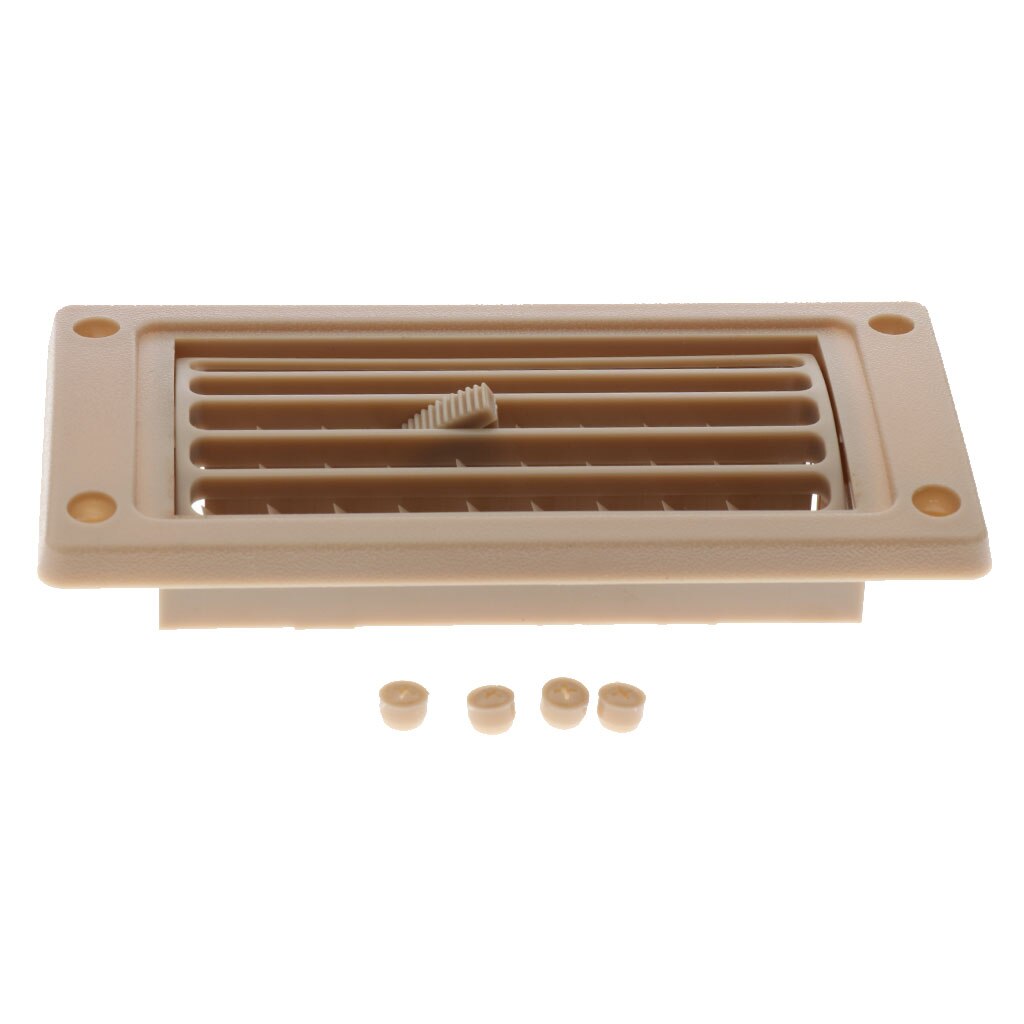 Car Marine RV AC Air Conditioner Linear Vent Grille Cover Ducted Boat Square Air Conditioner Grille Linear Air Vent Gray Beige