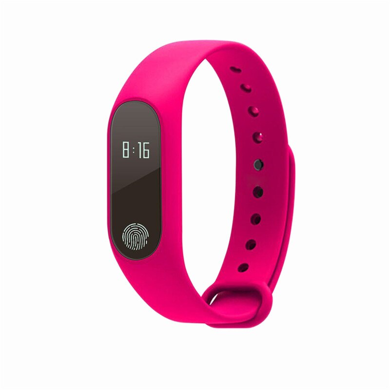 M2 Heart Rate Smart Stride meter Bluetooth 4.0 Smartband & Sleep Monitor: Red