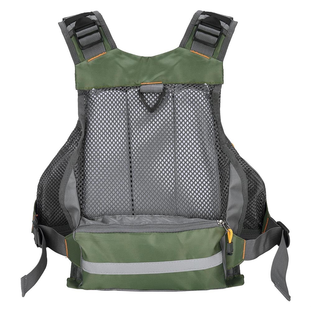 Breathable Fishing Vest Outdoor Sports Swimming Adjustable Multi Pockets Fishing Vest Fisherman Gear Equipment
