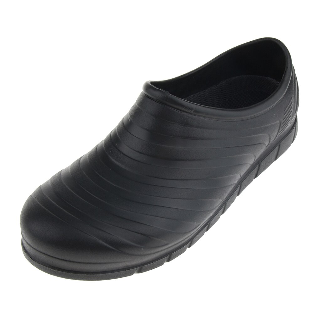 Zapatos de trabajo de enfermera para mujer, calzado antideslizante para Chef, cocina, Hospital, zapatos de trabajo de seguridad, blanco y negro