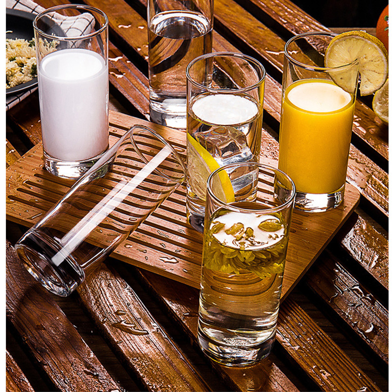 Tall Drinking Glasses Highball Clear Glass Cups Lightweight Durable Bar Glassware Cocktails Drinks Juice Beer