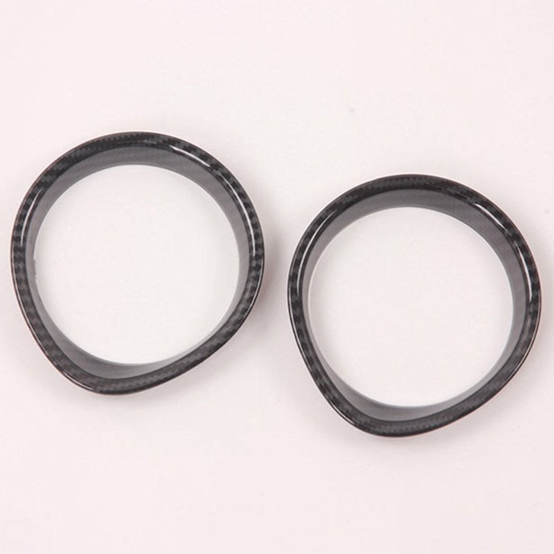 3 Pcs Car Accessories: 2 Pcs Air Conditioning AC Outlet Vent Frame Cover &amp; 1 Pcs Gear Lever Shift Knob Lid Cover Trim