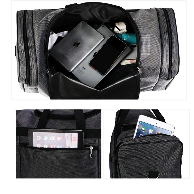 Udendørs sportstaske store duffel rejsetasker mænd fitness opbevaring håndtaske stor gym taske sport bagage skuldertaske til traving