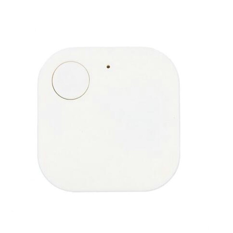 Mini smart tracker intelligent trådlös bluetooth anti-förlorad spårning tag larm sensor barn plånbok nyckel hitta lokalisering telefon: Vit