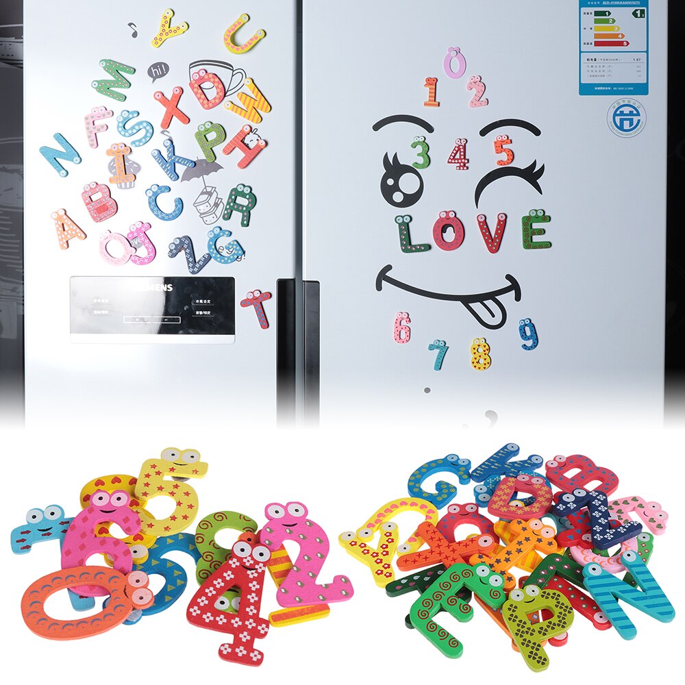 10pcs/set Security Tasteless Baby Number Refrigerator Fridge Magnetic Stick Mathematics Wooden Educational Kids Toys