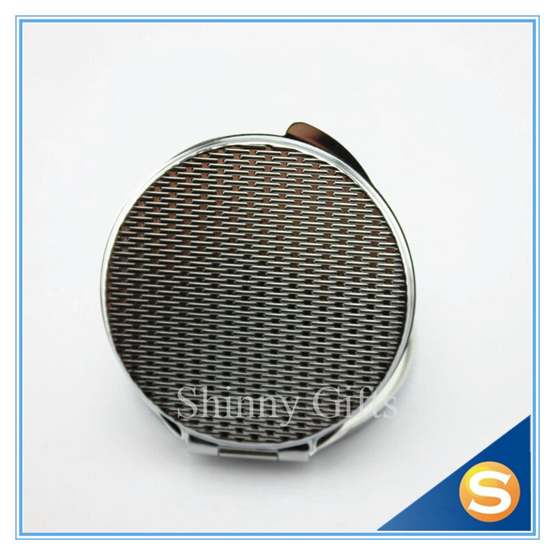 Blank Compact Mirror DIY Portable Metal cosmetic mirror Silver 20pcs/pack 60MM