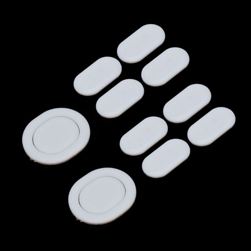 2 Sets/pack Tiger Gaming Mouse Feet Mouse Skate for logitech G102 G PRO Wired White Mouse Glides Curve Edge