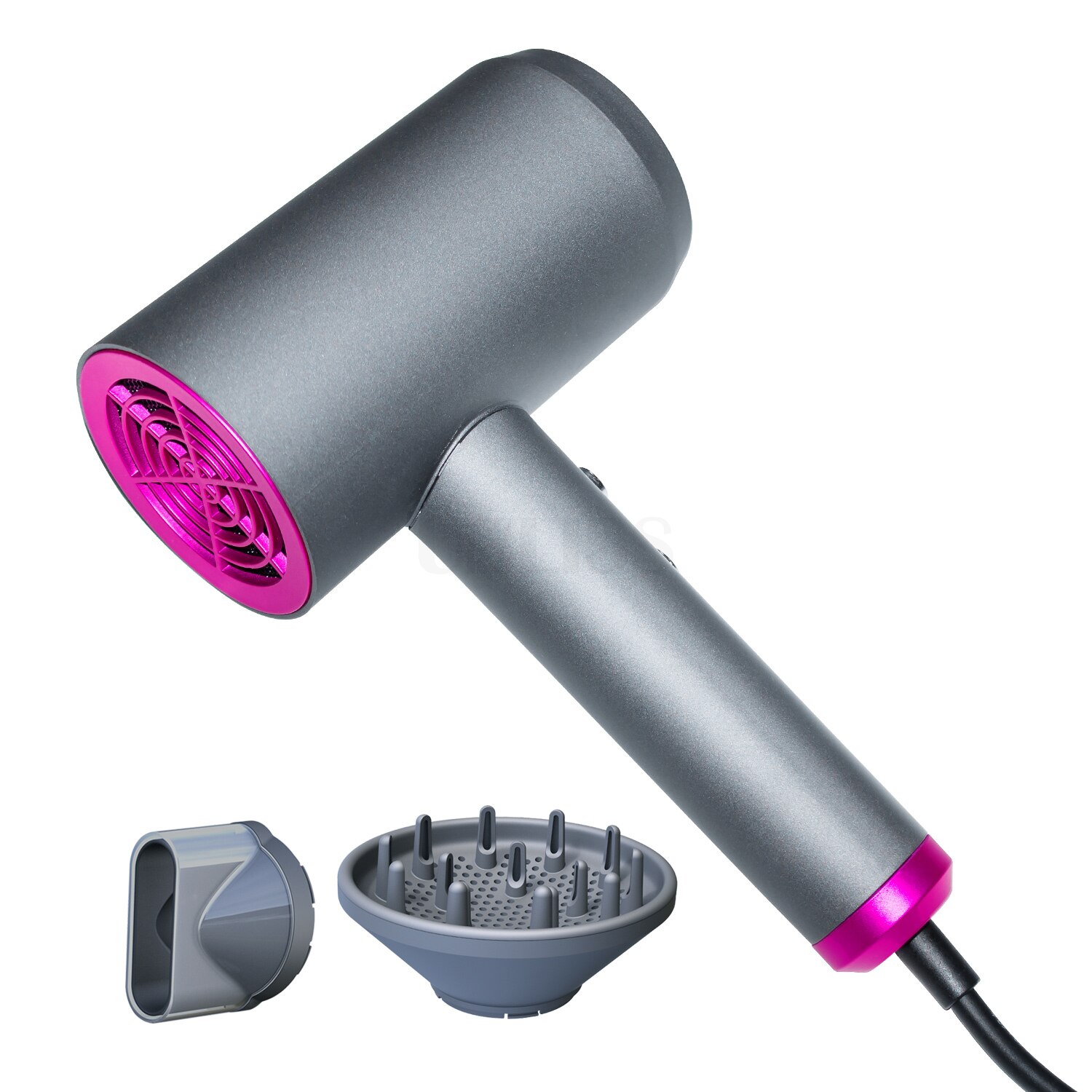 Hair Dryer Salon Tools Ionic Dry Hair Blow Dryer With Diffuser and Concentrator Powerful Fast Drying Hairdryer: UK