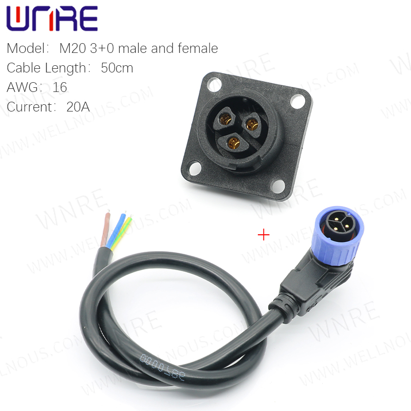 IP67 Waterdichte Energieopslagconnector – Mannelijk/vrouwelijk, 2+1 Polig, Voor Motorfiets En E-bike Opladers